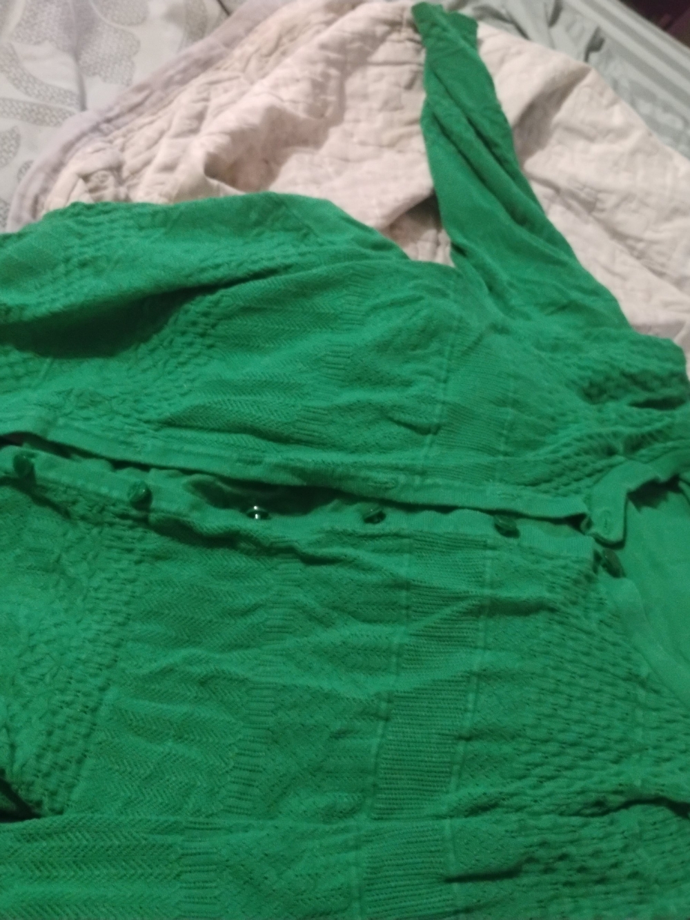 Green Cable Knit Women's Cardigan - Roz&Ali